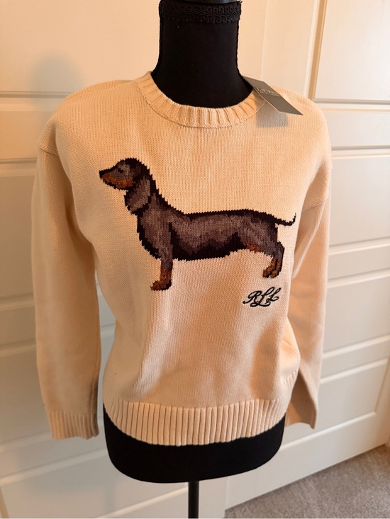 Ralph Lauren Sweaters - NWT Ralph Lauren Women’s Cream Dachshund Knit Intarsia Sweater